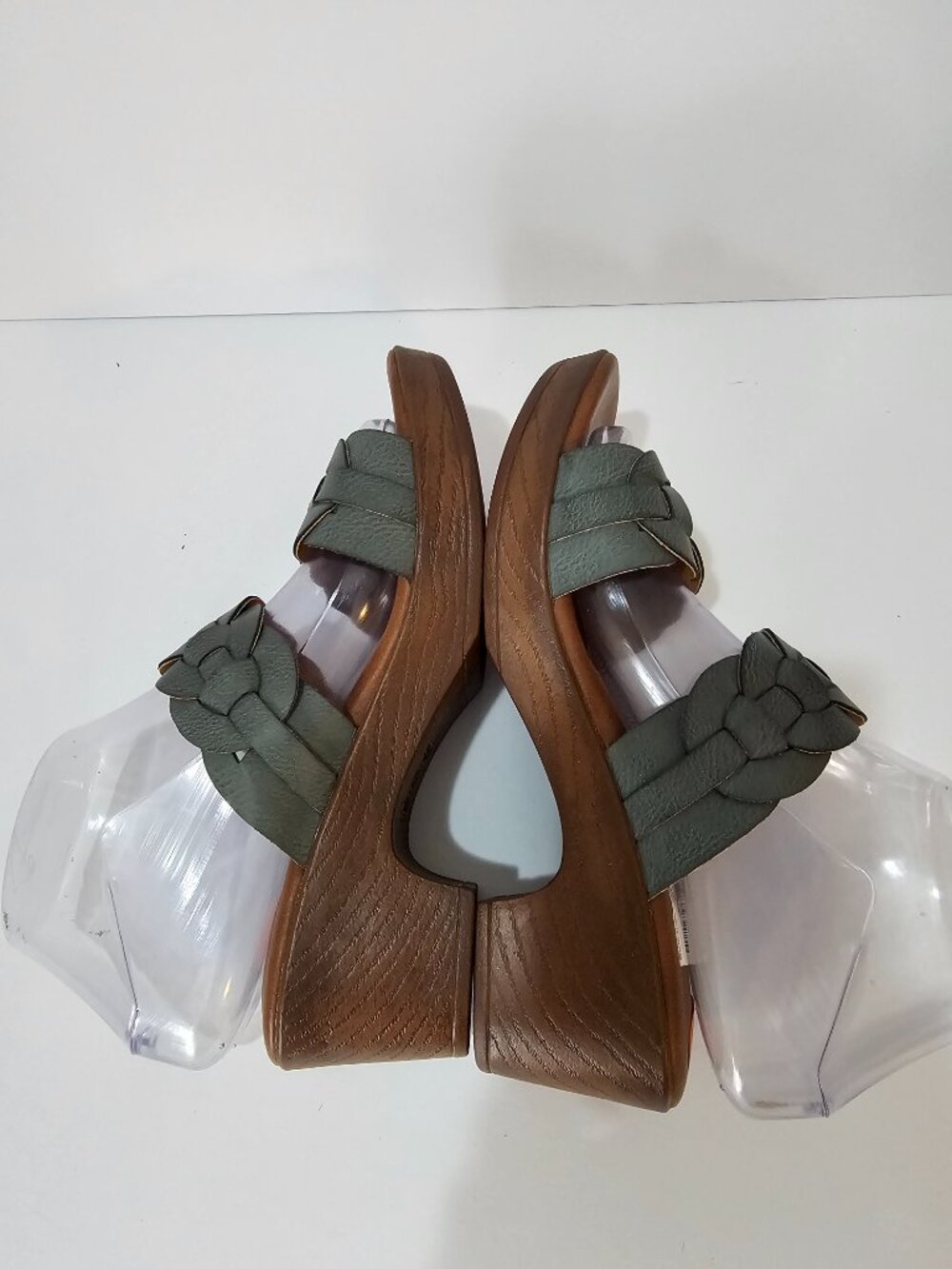 BOC Jillian Sandals Blue Woven Faux Leather Y2K Retro Summer Boho 7 NWT - Picture 5 of 11